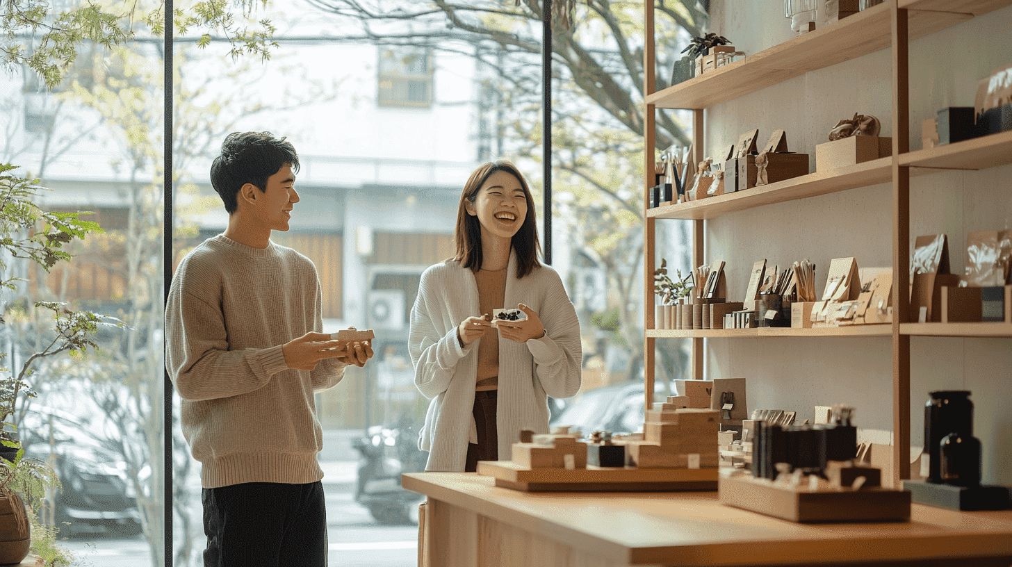 台湾現地での笑顔のコミュニケーション